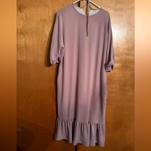 Elegant Mauve Midi Dress